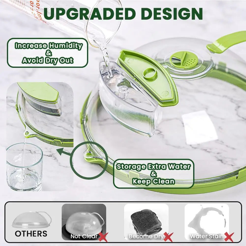Microwave Cover with Handle&Water